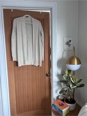 Marine Layer Cream Open-Front Women's Cardigan